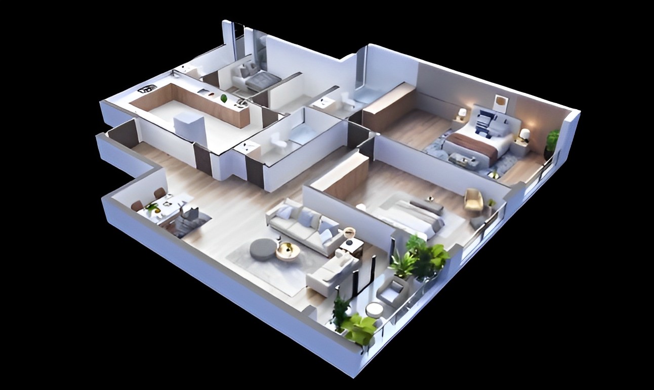 2 bedroom removebg preview