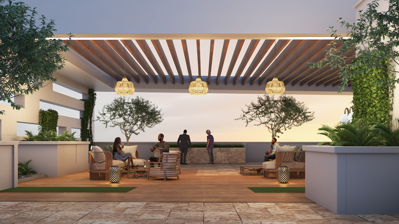Rooftop Entertainment Area