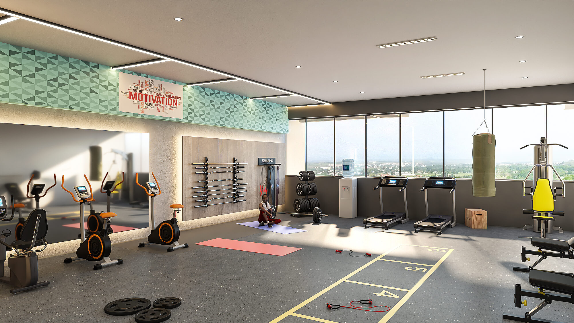 Fully Fitted Gym